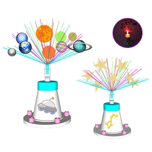 뉴 창작용 LED 광섬유 태양계행성 & 별자리조명등 (10인용)