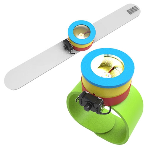 볼록렌즈 고휘도 LED 팔찌후레쉬(5인용)