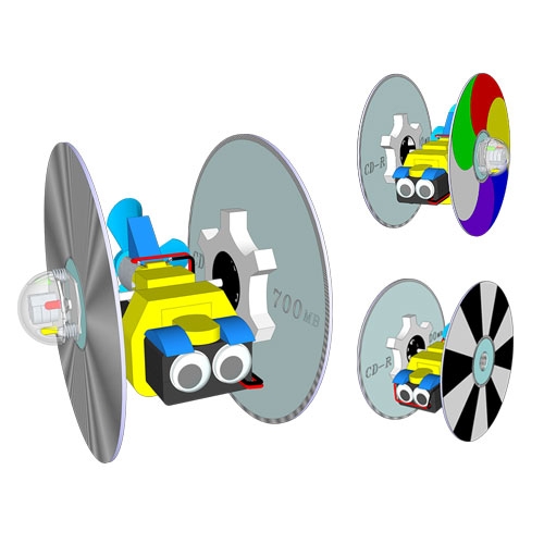 스페이스 이륜풍력카 투휠(LED형 5인용)