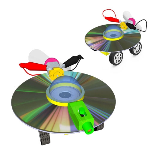재활용 CD 풍력자동차 UFO (CD포함+레이저형 5인용)