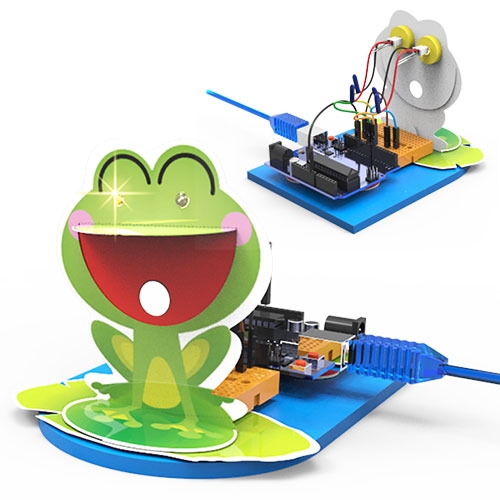 코딩 깜빡이는 개구리 LED눈 제어하기