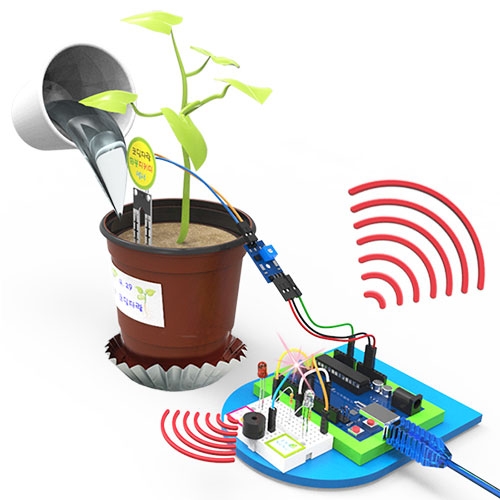 코딩자람 화분에 물주세요 부저알람(화분세트형)