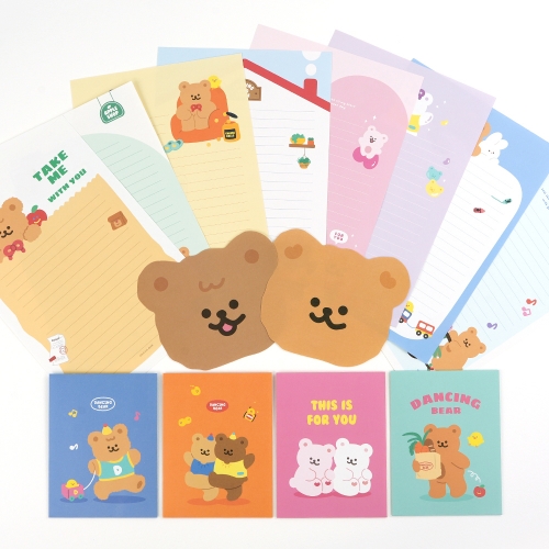 댄싱베어편지지 3탄(16개)