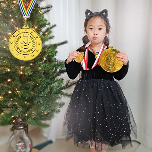 왕메달 금메달 목걸이 메달 상 졸업 입학 기념 어린이날 어린이집