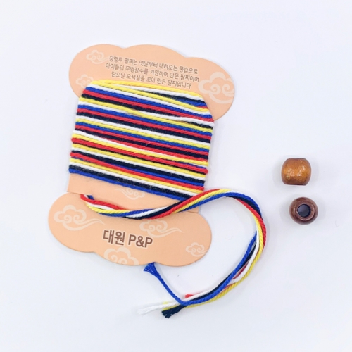 [대원피앤피] 장명루 팔찌 만들기(오색실/무병장수/KC인증)