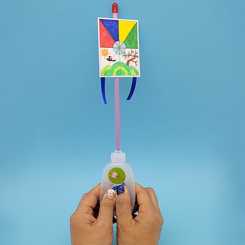 [놀이과학미술] 날아가는 전통 로켓 연