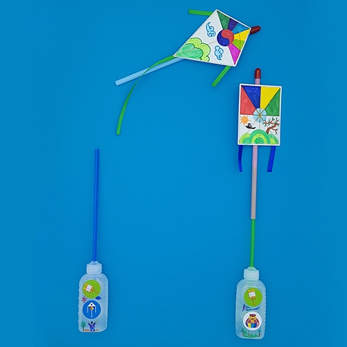 [놀이과학미술] 날아가는 전통 로켓 연