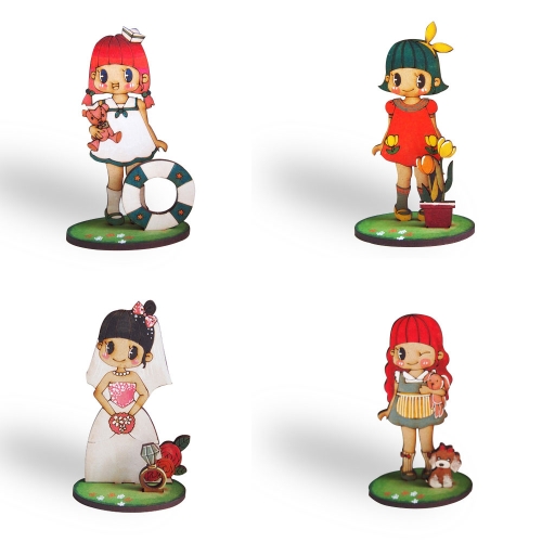 팬시우드 메모꽂이 미니메모스탠딩 모음