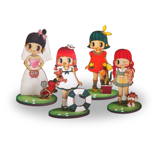 팬시우드 메모꽂이 미니메모스탠딩 모음