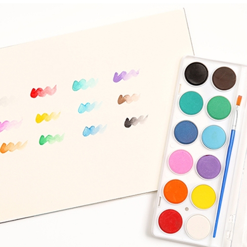 55 솔리드 고체물감 팔레트 12색 28색