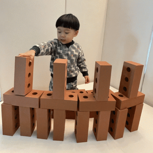 [키즈비전] 키비 EVA 벽돌블럭(25pcs)