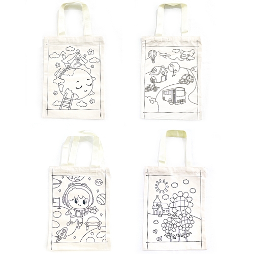 에코백 천가방 캔버스 가방 만들기 색칠 염색 패브릭