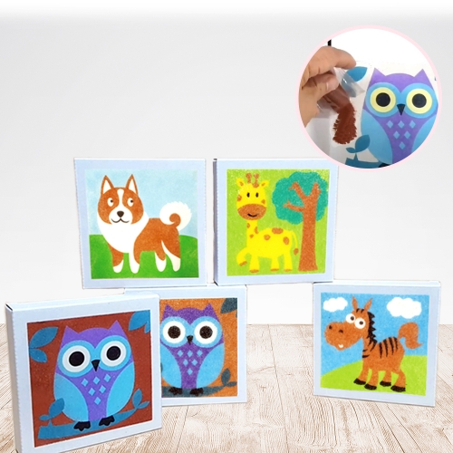 데코 샌드 아트 액자 만들기 모래 키트 세트 놀이