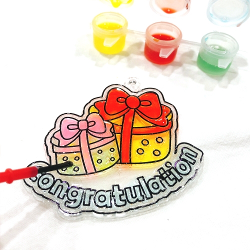 우드 각인 어린이 가방고리 만들기 DIY