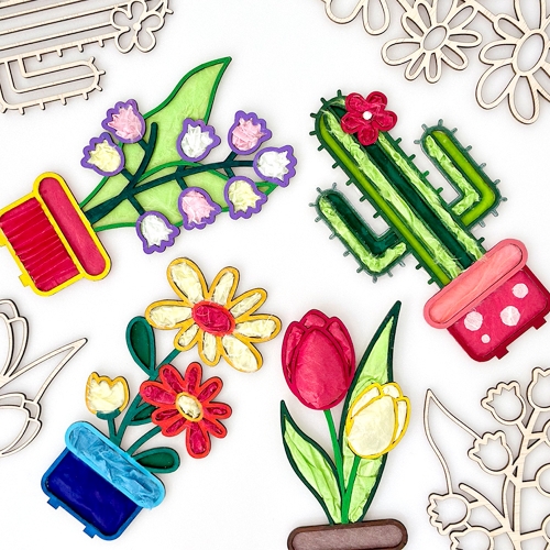 우드 스탠드 꽃 만들기 DIY