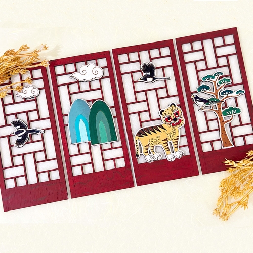 우드 민화 병풍 만들기 DIY