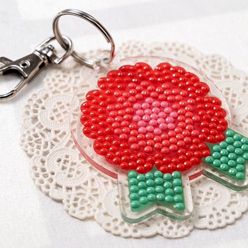 173 카네이션 보석십자수