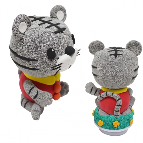 클레이로 흑호 만들기_호랑이 오르골