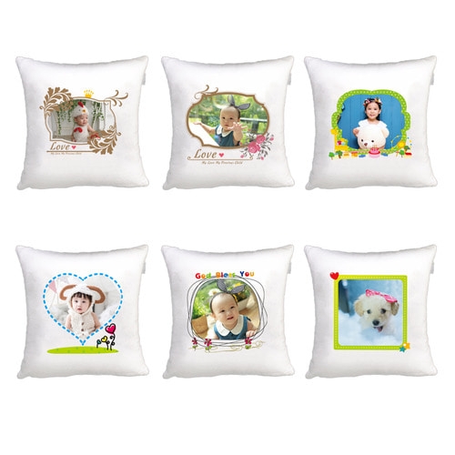 생일선물 졸업선물 내 맘대로 꾸미는 포토 쿠션(국내산)_하트스티치(구름솜포함)