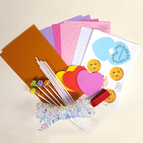 [탑키드] 만들기 메시지 사탕 꽃다발 (4인용)