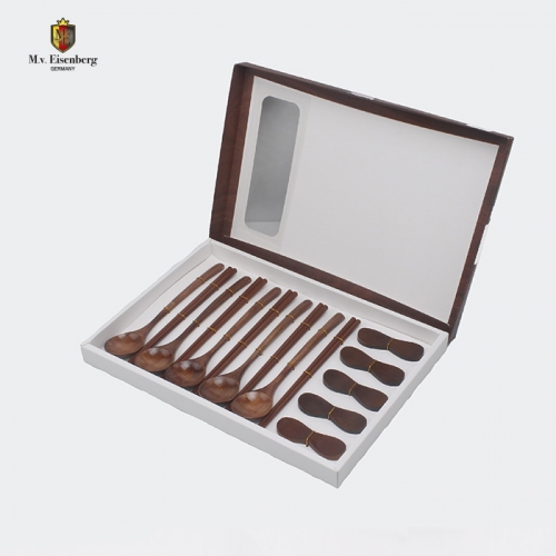 아이젠베르그 네이쳐 우드 수저 5인세트(받침포함)