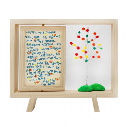 LED 회전액자_클레이로 꾸미기