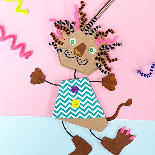 [만꾸] 으르렁 사자 모빌 만들기 세트(1인용) 봄과 동식물 돌봄교실 종일반 학습 추천