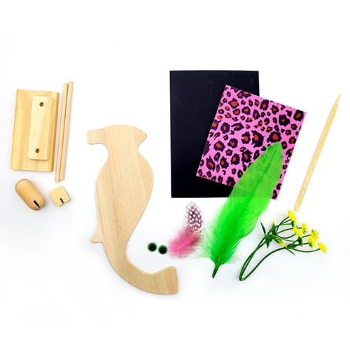 [만꾸]알록달록 나무새 만들기 세트 (1인용) 과학수업 연계학습 종일반 돌봄교실 만들기 추천