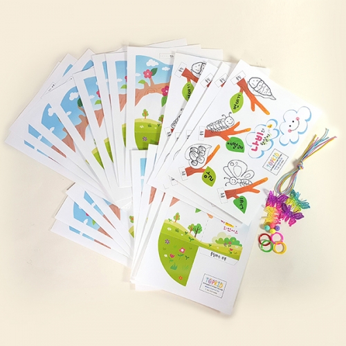 [탑키드] 만들기 나비의 한살이 입체 모빌 (4인용)