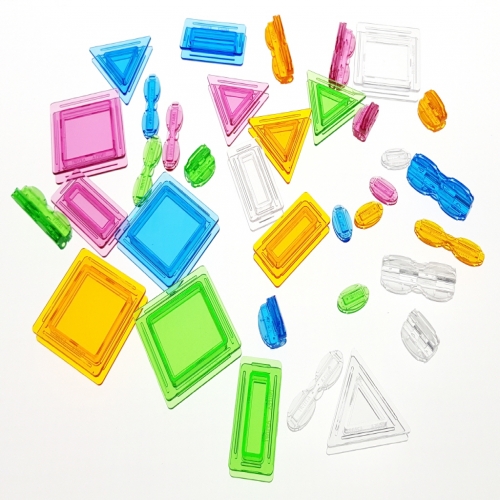 트위피 블럭 베이직세트(130피스) 투명블럭 교구완구 어린이집 유치원 대한민국블럭