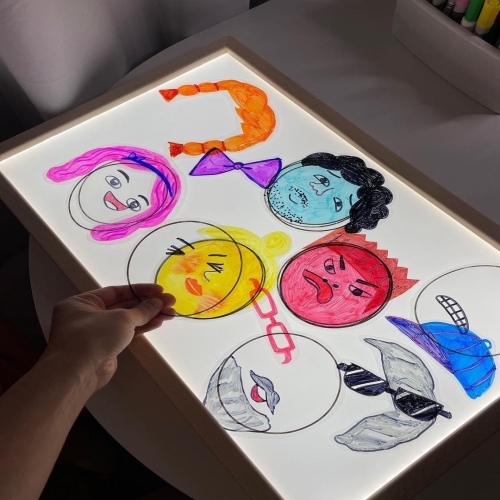 우든라이트박스 라이트박스(580x350) 라이트테이블 미술 레지오