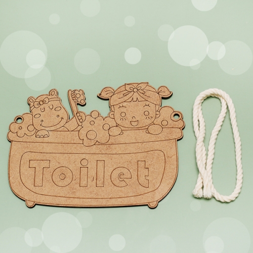 팬시우드 화장실 문패