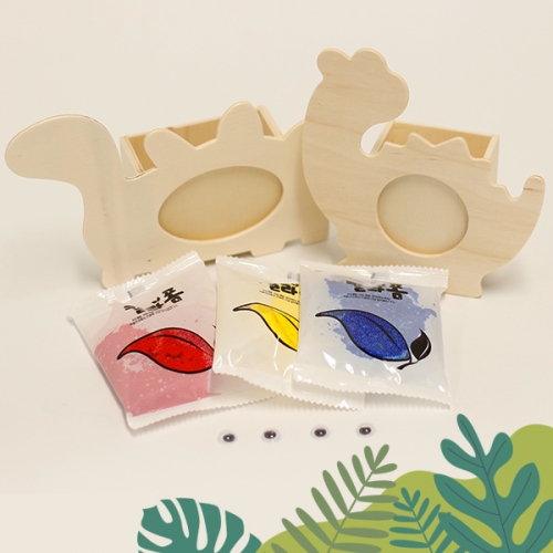 공룡 나무 연필꽂이(2인)