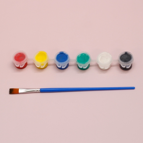 미니 아크릴 물감 6색(붓포함)