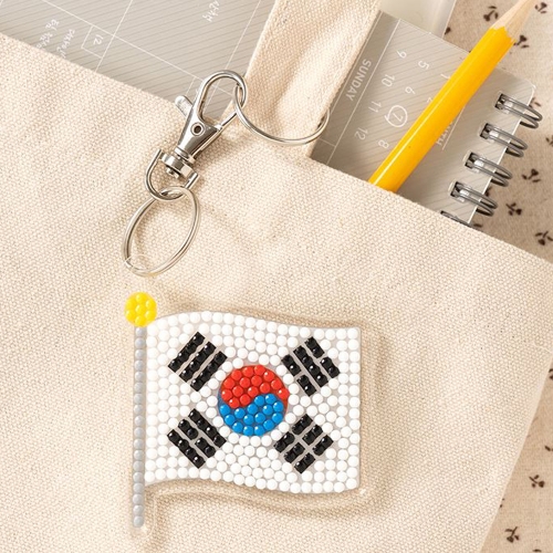 182 대한민국 보석십자수 키링