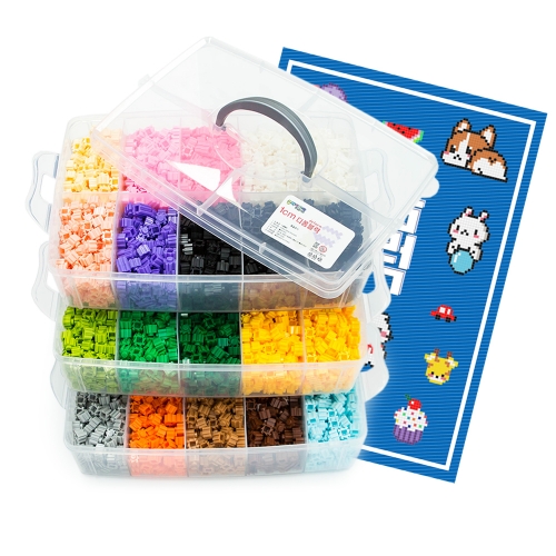 1cm 디폼블럭 5300pcs 세트 도안책 증정