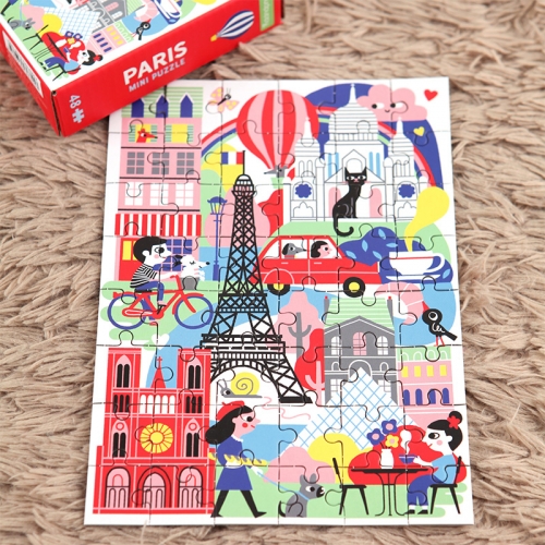 [퍼즐]머드퍼피 파리 48피스 미니퍼즐 / 4세이상