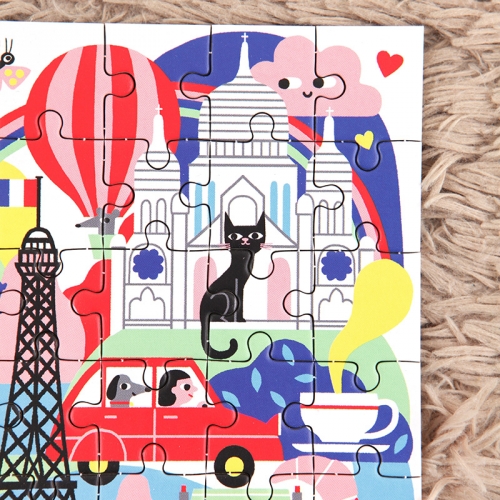 [퍼즐]머드퍼피 파리 48피스 미니퍼즐 / 4세이상