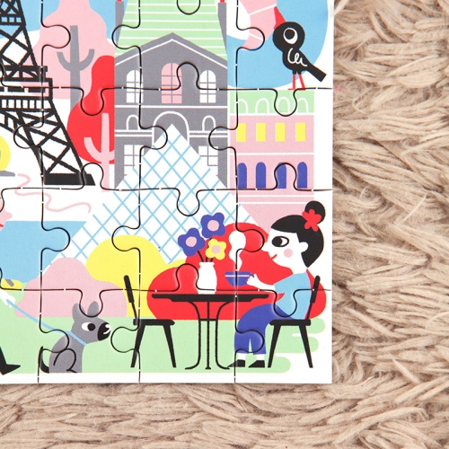 [퍼즐]머드퍼피 파리 48피스 미니퍼즐 / 4세이상