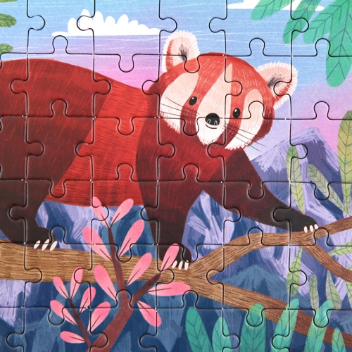 [퍼즐]머드퍼피 빨강 판다 48피스 미니퍼즐 / 4세이상