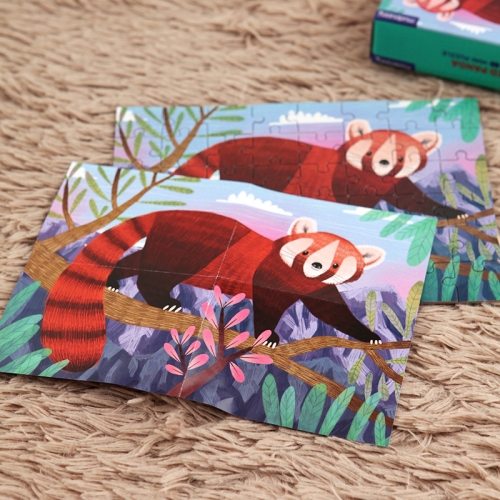 [퍼즐]머드퍼피 빨강 판다 48피스 미니퍼즐 / 4세이상