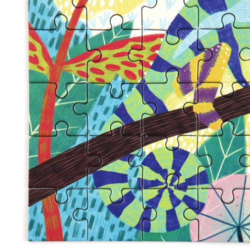 [퍼즐]머드퍼피 표범 카멜레온 48피스 미니퍼즐 / 4세이상