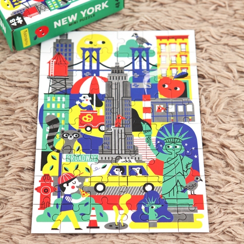 [퍼즐]머드퍼피 뉴욕 48피스 미니퍼즐 / 4세이상