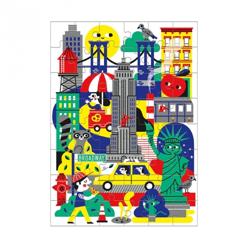 [퍼즐]머드퍼피 뉴욕 48피스 미니퍼즐 / 4세이상