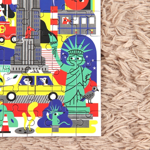 [퍼즐]머드퍼피 뉴욕 48피스 미니퍼즐 / 4세이상