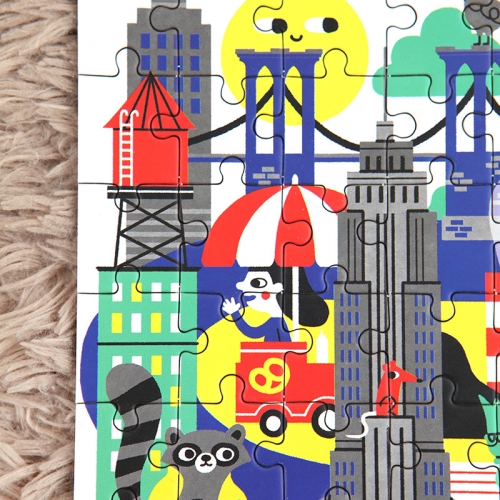 [퍼즐]머드퍼피 뉴욕 48피스 미니퍼즐 / 4세이상