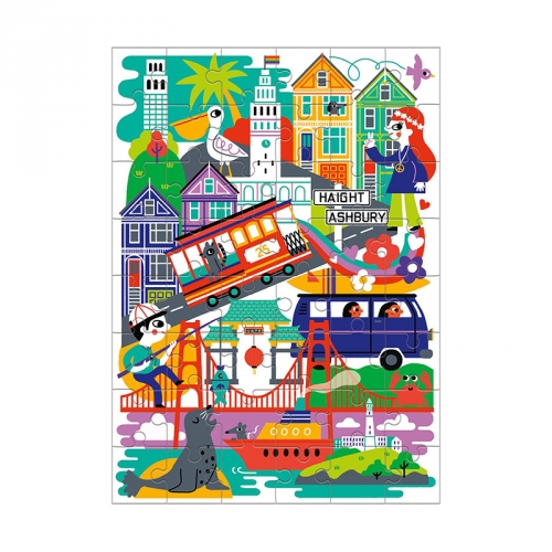 [퍼즐]머드퍼피 샌프란시스코 48피스 미니퍼즐 / 4세이상