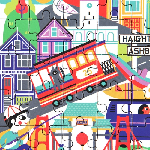 [퍼즐]머드퍼피 샌프란시스코 48피스 미니퍼즐 / 4세이상