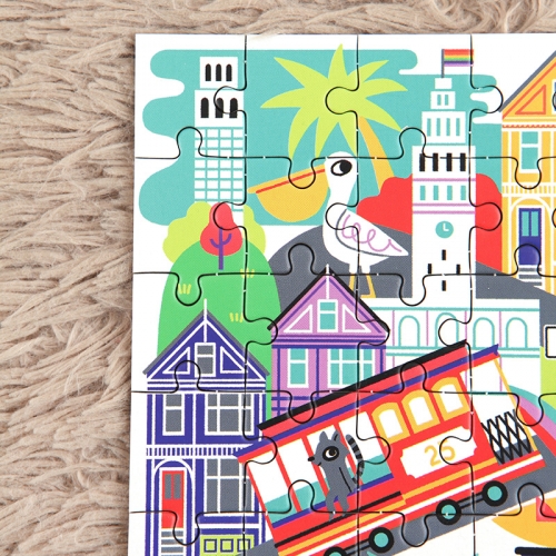 [퍼즐]머드퍼피 샌프란시스코 48피스 미니퍼즐 / 4세이상