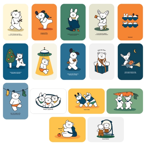 꼬망 엽서세트(4000원X4개)